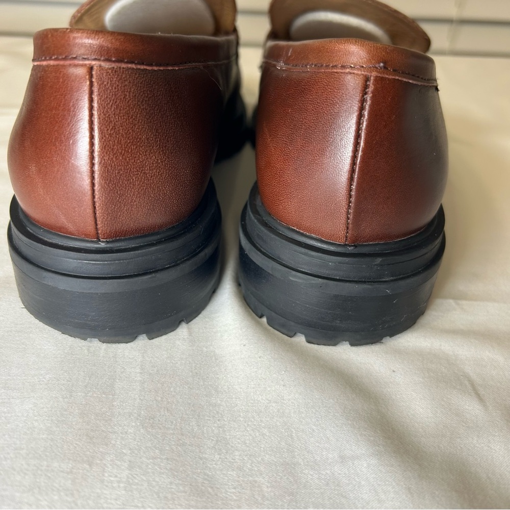 Madewell Brown Leather Penny Loafers - Picture 6 of 12